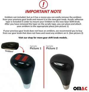 Mercedes-Benz W210 Gear Shift Knob - Omac - Bajonet Without Emblem - Piano Black - '96-'03 Mercedes-Benz W210 Gear Shift Knob - Omac - Bajonet Without Emblem - Piano Black - '96-'03